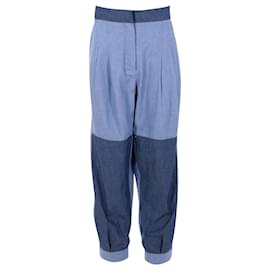 Pantalones vaqueros de pernera ancha patchwork de Loewe en algodón azul Azul