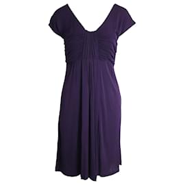 Alberta Ferretti-Alberta Ferretti Knee Length Dress in Purple Rayon-Purple