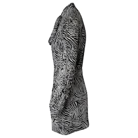Michael Kors-Michael Kors Pussy-Bow Playsuit in Animal Print Recycled Polyester-Other,Python print