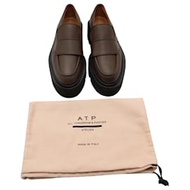 Autre Marque-ATP Atelier Pescara Chunky Sole Loafers in Brown Leather-Brown