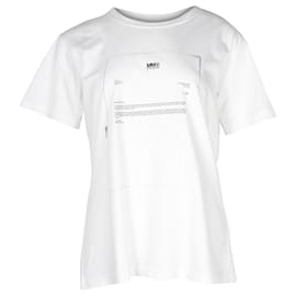 Maison Martin Margiela-MILÍMETROS6 Camiseta Maison Margiela em Algodão Branco-Branco