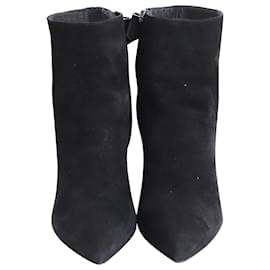 Prada-Prada Ankle Boots in Black Suede-Black