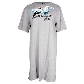 Kenzo Robe T-Shirt Graphique Memento Capsule en Coton Gris Gris