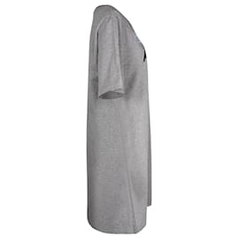 Kenzo-Kenzo Memento Capsule Grafik-T-Shirt-Kleid aus grauer Baumwolle-Grau