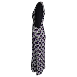 Miu Miu-Miu Miu Printed Midi Dress in Multicolor Viscose-Multiple colors