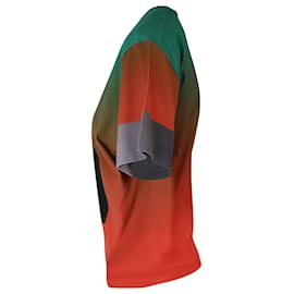 Chloé-Camiseta Chloé Ombre estampada com logo em algodão multicolorido-Outro,Impressão em python