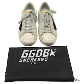 Golden Goose-Golden Goose Superstar Grey Cord Gum Sneakers in Grey Leather-Grey