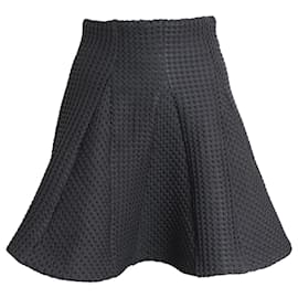 Maje-Maje Flared Mini Skirt in Black Polyester-Black