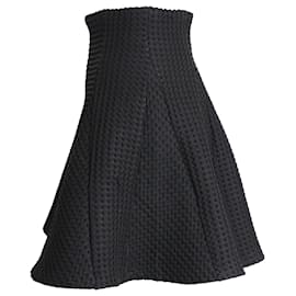 Maje-Maje Flared Mini Skirt in Black Polyester-Black