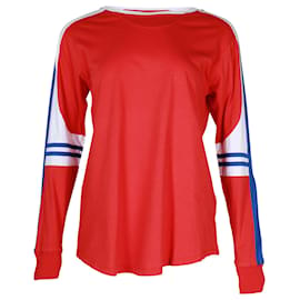 Sandro-Sandro Long Sleeve Top in Red Cotton-Red