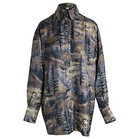 Camicia stampata The North Face x Gucci in seta multicolor Altro Stampa python