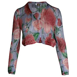 Loewe-Loewe Paula’s Ibiza Knit Cardigan in Floral Print Viscose-Other