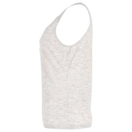 Autre Marque-N. Peal Scoop Neck Sleeveless Top in Grey Cashmere-Grey