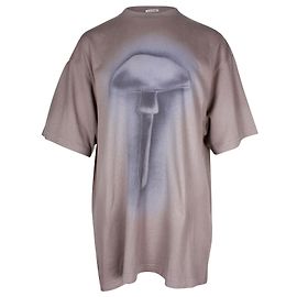 Acne Studios Edra Airbrush Oversized Tee in Grey Cotton Grey