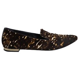 Burberry Flat Loafers in Leopard Print Calf Hair  Other Python print