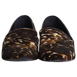 Burberry-Burberry Flat Loafers in Leopard Print Calf Hair -Other