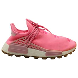 Autre Marque-Pharrell x Adidas NMD HU Sneakers in Pink Polyester-Pink