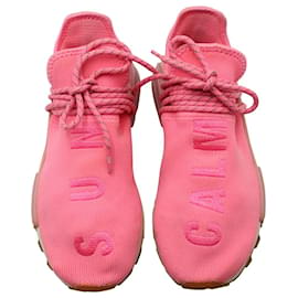 Autre Marque-Pharrell x Adidas NMD HU Sneakers aus rosa Polyester-Pink
