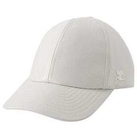 Boné de vinil exclusivo - Courreges - Vinil - Branco Sujo Branco