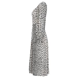 Reformation-Reformation Alessi Crepe Midi Dress in Animal Print Viscose-Other