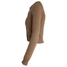 Prada-Prada Button-Front Cardigan in Brown Wool-Brown