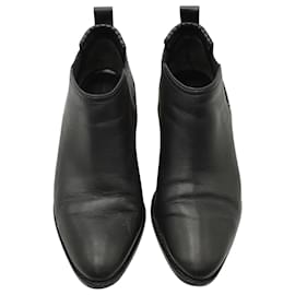 Alexander Wang-Alexander Wang Kori Ankle Boots in Black Leather-Black