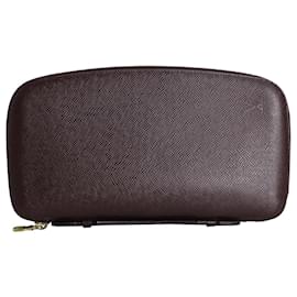 Louis Vuitton-Louis Vuitton Atoll Travel Case Organizer in Burgundy Cowhide Leather-Dark red