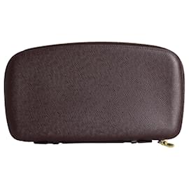 Louis Vuitton-Louis Vuitton Atoll Travel Case Organizer in Burgundy Cowhide Leather-Dark red