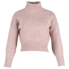 Hugo Boss-Hugo Boss Turtleneck Sweater in Pink Wool -Pink