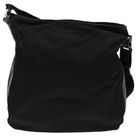 Prada-PRADA Shoulder Bag Nylon Black Auth ki3007-Black