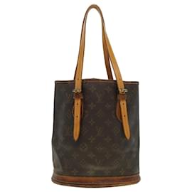 Louis Vuitton-LOUIS VUITTON Monogram Bucket PM Shoulder Bag M42238 LV Auth 44501-Monogram