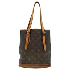 Louis Vuitton-LOUIS VUITTON Monogram Bucket PM Shoulder Bag M42238 LV Auth 44501-Monogram