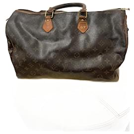 Louis Vuitton Spidy 40 Borsa Bauletto Camel in Tela Cammello