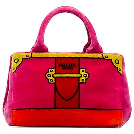 Sac à main Cahier rose Prada Rose