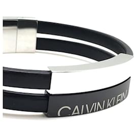 Calvin Klein-* Bracciale CALVIN KLEIN-Nero,Argento