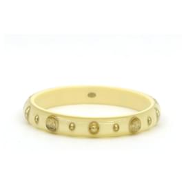 Chanel-* CHANEL Armband Armreif-Weiß,Golden