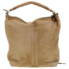 Balenciaga-BALENCIAGA The Day Shoulder Bag Harako leather Beige 140442 Auth yk7280-Beige
