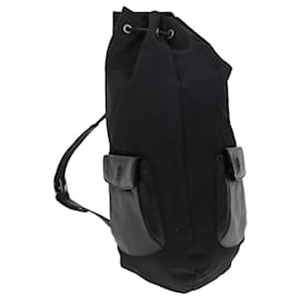 Gianni Versace-Gianni Versace Shoulder Bag Nylon Black Auth bs5993-Black