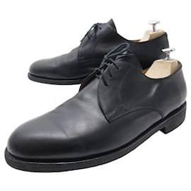 Paraboot-PARABOOT DERBY SHOES 45 BLACK LEATHER SHOES-Black