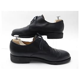 Paraboot-PARABOOT DERBY SHOES 45 BLACK LEATHER SHOES-Black