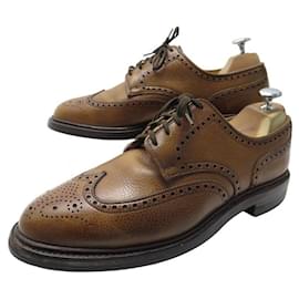 Autre Marque-CROCKETT & JONES PEMBROKE SHOES 8679 7.5E 41.5 BROWN DERBY SHOES-Brown