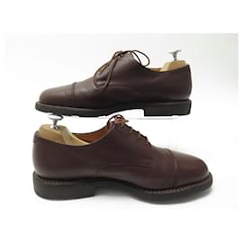 Paraboot-PARABOOT DERBY SHOES AZAY GRIFF 7.5 41.5 BROWN LEATHER SHOES-Brown