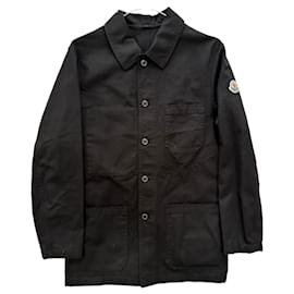 Moncler-jaqueta de cidade de algodão preto-Preto