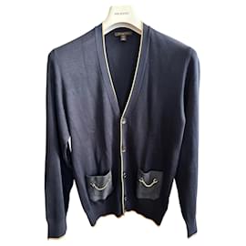 Louis Vuitton Men's Graphic Zip Up Long Cardigan Wool Neutral 19900360