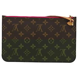 Louis Vuitton-LOUIS VUITTON Monogram Neverfull MM Pouch Accessory Pouch Pivoine LV Auth B270-Other