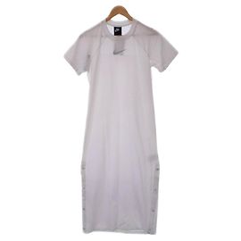 ***Nike Maxikleid mit seitlichem Schlitz Weiß