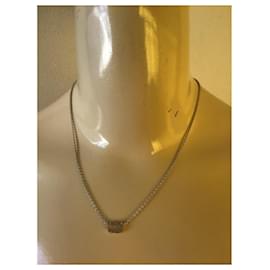 Christian Dior-***Christian Dior Clair D Lune Necklace-Silver hardware