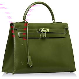 Hermès-Hermes Red Box Calf Kelly 32-Red
