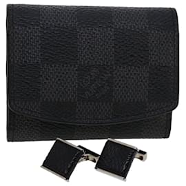 Louis Vuitton-LOUIS VUITTON Damier Graphite Cuff Case Cuffs LV Auth 45423-Other