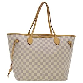 Louis Vuitton-LOUIS VUITTON Damier Azur Neverfull MM Tote Bag N41605 LV Auth am4555-Other